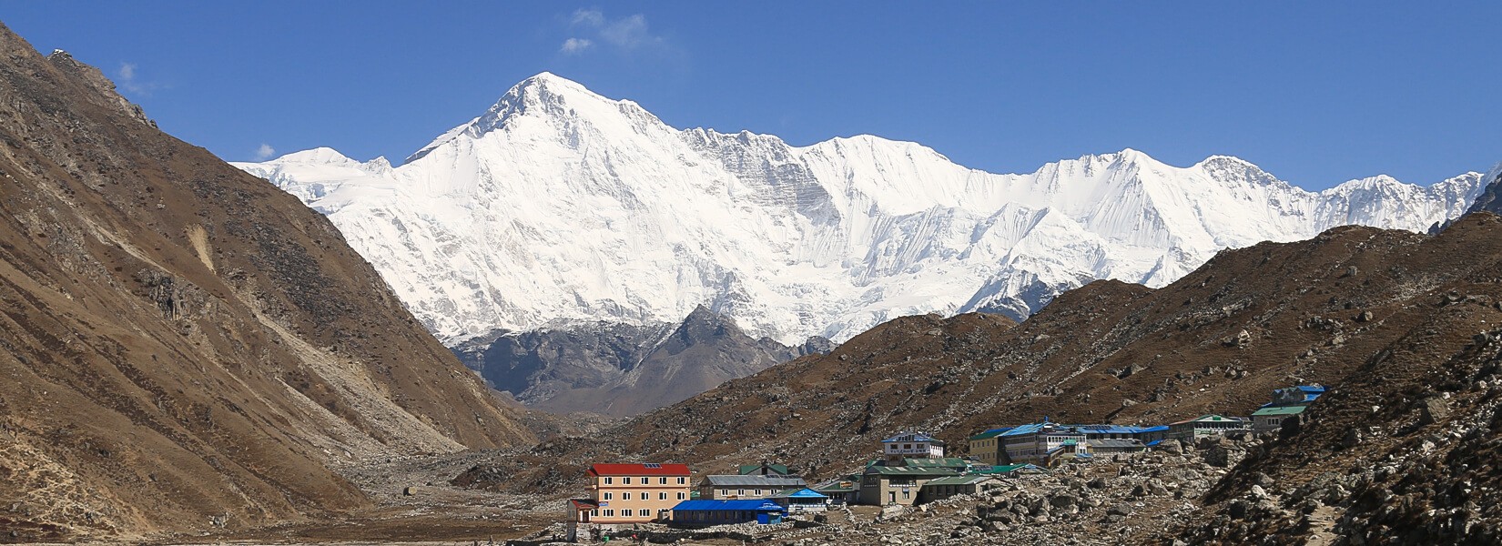 Gokyo village with Mt. Cho-yu