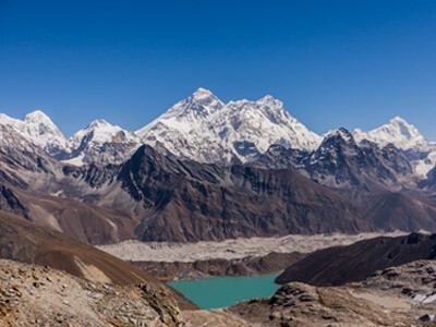 Gokyo valley with Everest view from renjo la pass